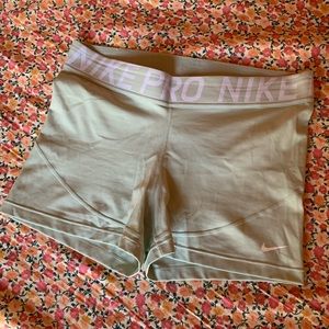 Pastel Green Nike Dri-Fit Bike Shorts